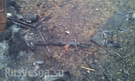 На мине подорвался автомобиль с продуктами для карателей на Донбассе, трое ранены (ФОТО)