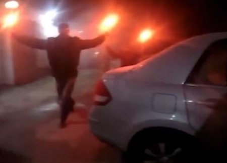 Ночью совершено нападение на посольство России в Киеве