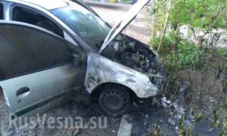 В Одессе сожгли автомобили пограничников (ФОТО)