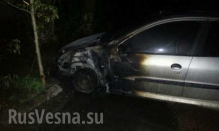 В Одессе сожгли автомобили пограничников (ФОТО)