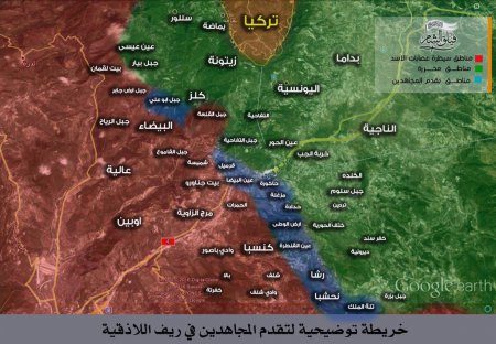 Исламисты заявляют об успешном наступлении на севере сирийской провинции Латакия