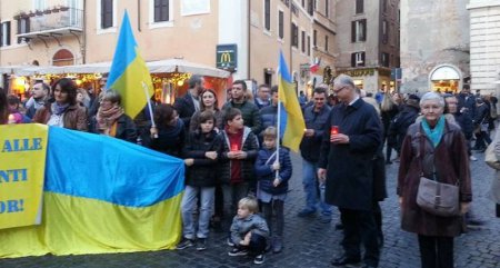 В Риме украинцы почтили годовщину Голодомора