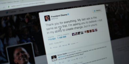 Прощальный твит Обамы стал самым популярным за время его президентства