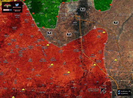 Сирийская армия освободила три селения на северо-востоке пр. Алеппо и находится в 5 км. от г. Аль-Баб - Военный Обозреватель