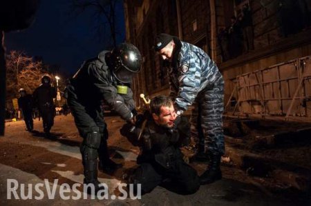 «Порошенко, ты — мразь»: на майдане полицейские избили нардепа (ВИДЕО)