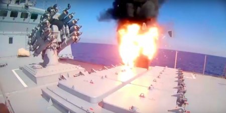Опубликовано видео пусков крылатых ракет по объектам ИГ у Пальмиры