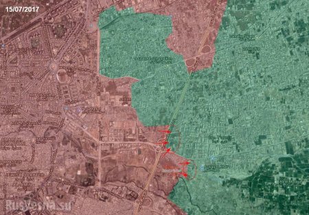 Бойня в Дамаске: ВКС РФ и Армия Сирии уничтожили 400 боевиков (ФОТО, КАРТА)