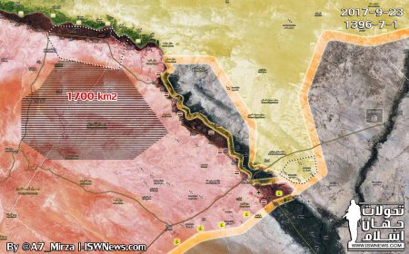 Сирийская армия полностью освободила большой район на границе провинций Ракка и Дейр-эз-Зор - Военный Обозреватель