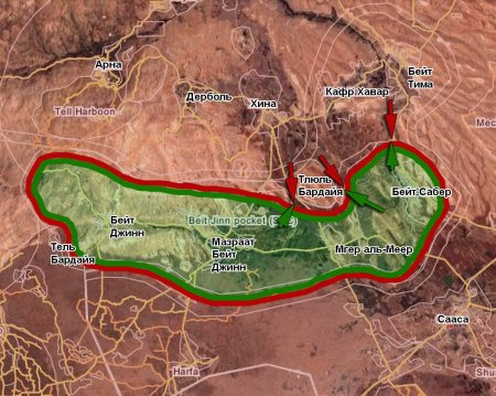Сирийская армия отбила контратаку исламистов в районе Бейт Джинн