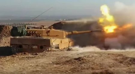 Курды сняли видео, как девушка подбила турецкий танк