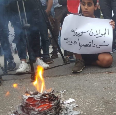Жители сирийских Голан сожгли «карты избирателей», выданные оккупационными властями Израиля