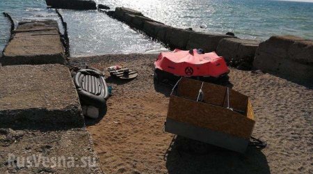 Мужчину оштрафовали за попытку самоизолироваться на берегу Чёрного моря (ФОТО, ВИДЕО)