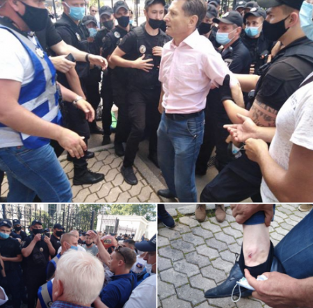 Забастовка в Киеве: между шахтёрами и полицией произошли стычки (ФОТО, ВИДЕО)