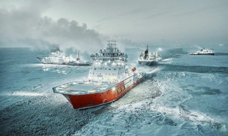 Ледокол «Александр Санников» спас людей в Карском море (ФОТО)