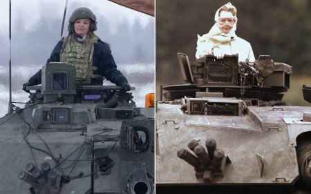 «Как Тэтчер»: глава МИД Британии проехала на танке у российской границы (ФОТО, ВИДЕО)