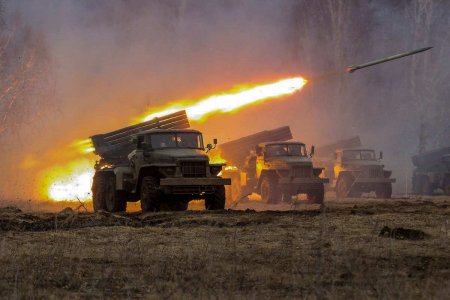 Бои на фланге: 200 бригада сжигает «Грады» врага у Артёмовска (ВИДЕО)