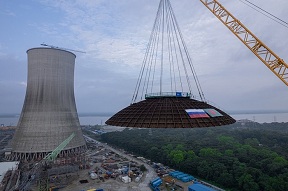 На ЭБ-2 АЭС Руппур в Бангладеш в рекордный срок завершен монтаж купола НЗО