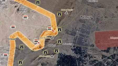 Сирийская армия подошла с юго-запада к Пальмире и взяла под контроль часть античных строений