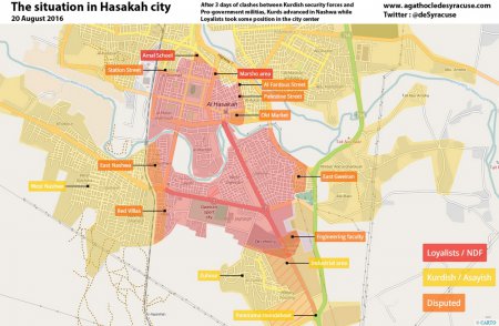 Бои в Хасаке стихли после предъявления YPG ультиматума правительственным войскам