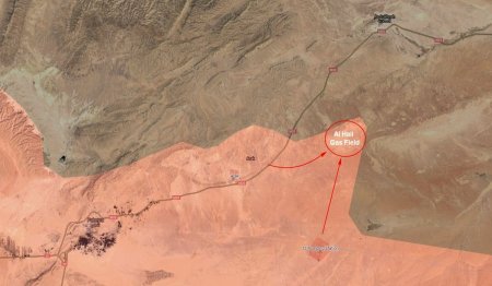 Сирийская армия заняла газовое поле аль-Хаиль к востоку от Пальмиры