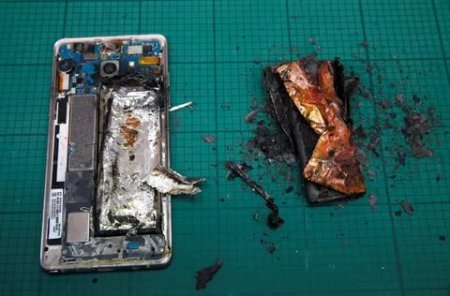 Учёные нашли вероятную причину возгорания аккумуляторных батарей в Samsung Galaxy Note 7