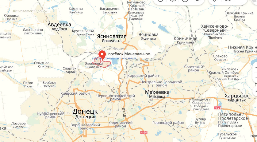 Орловка украина на карте донецкой области
