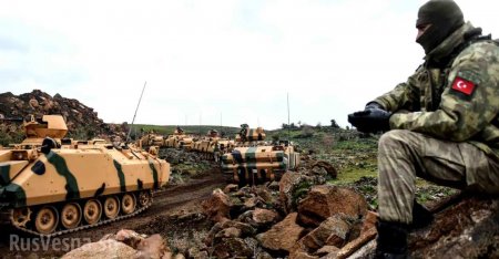 Появились кадры уничтожения турецкой бронетехники и объектов в Сирии (ВИДЕО)