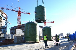 На ЭБ-1 Курской АЭС-2 полностью смонтирована инновационная система пассивной защиты активной зоны реактора