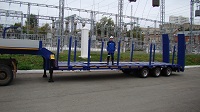 Пермэнерго приобрело 40-тонный раздвижной трал для транспортировки опор ЛЭП